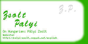 zsolt palyi business card
