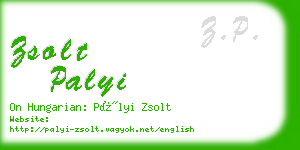 zsolt palyi business card